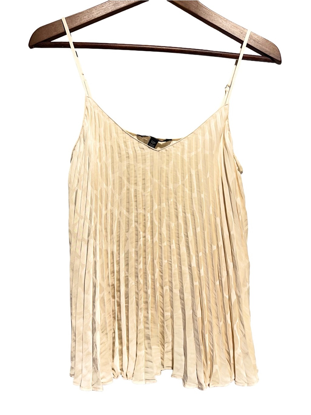 Pleated Ivory Chiffon Cami Top Coquette Balletcore Fairy Romantic Fairycore S